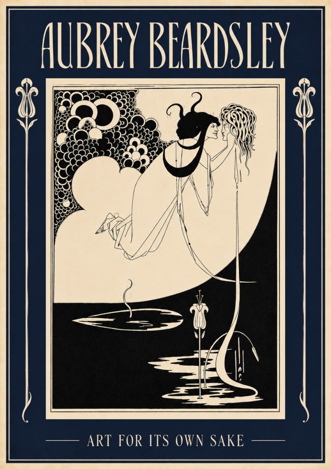 Aubrey Beardsley Art for Its Own Sake No2 - Plakát