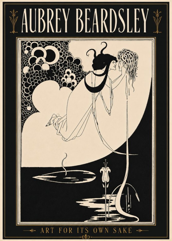 Aubrey Beardsley Art for Its Own Sake No5 - Plakát