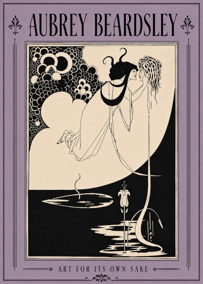 Aubrey Beardsley Art for Its Own Sake No6 - Plakát