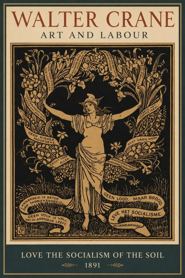 Walter Crane Art and Labour No2 - Plakát