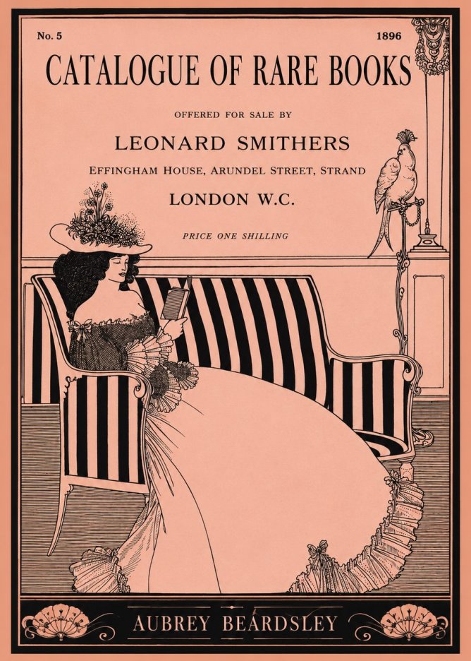 Aubrey Beardsley Catalogue of Rare Books No1 - Plakát