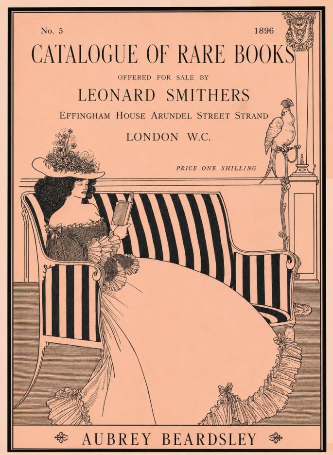Aubrey Beardsley Catalogue of Rare Books No3 - Plakát