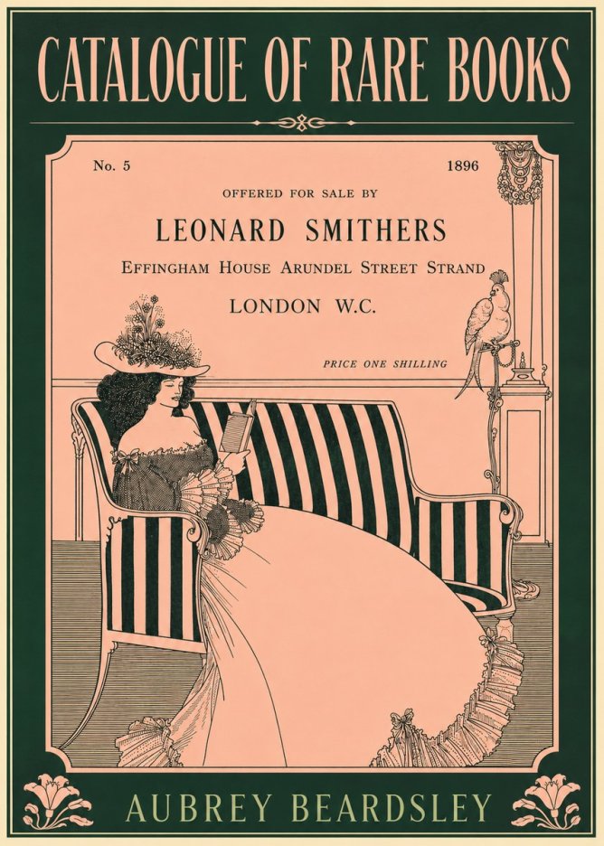 Aubrey Beardsley Catalogue of Rare Books No5 - Plakát