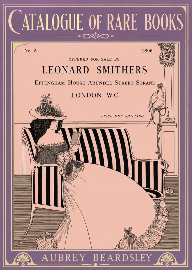 Aubrey Beardsley Catalogue of Rare Books No6 - Plakát
