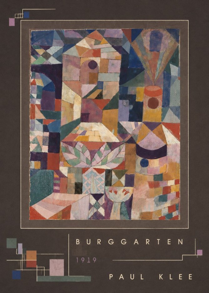 Paul Klee Burggarten No3 - Plakát