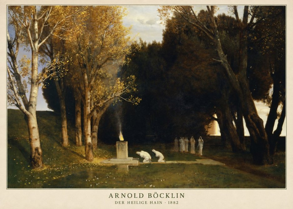 Arnold Böcklin Der Heilige Hain I No2 - Plakát
