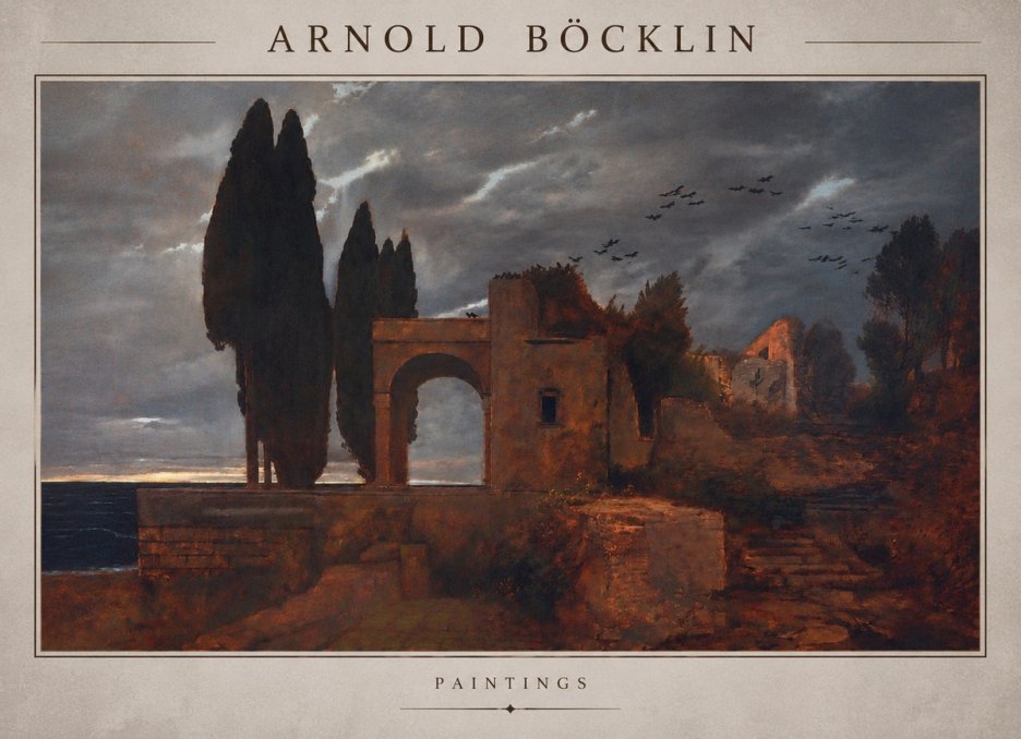 Arnold Böcklin Villa by the Sea I No5 - Plakát