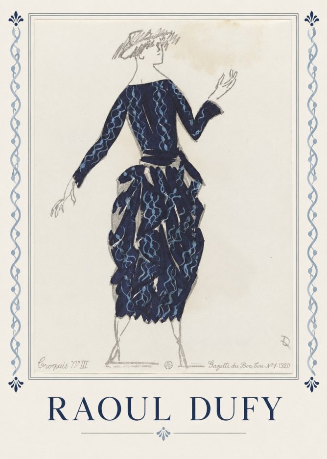 Raoul Dufy Croquis N°iii No1 - Plakát