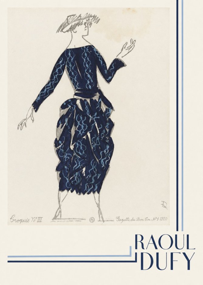 Raoul Dufy Croquis N°iii No4 - Plakát