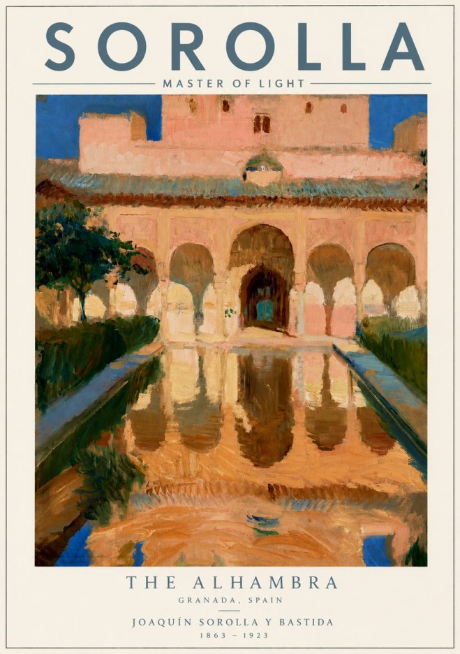 Sorolla The Alhambra No3 - Plakát
