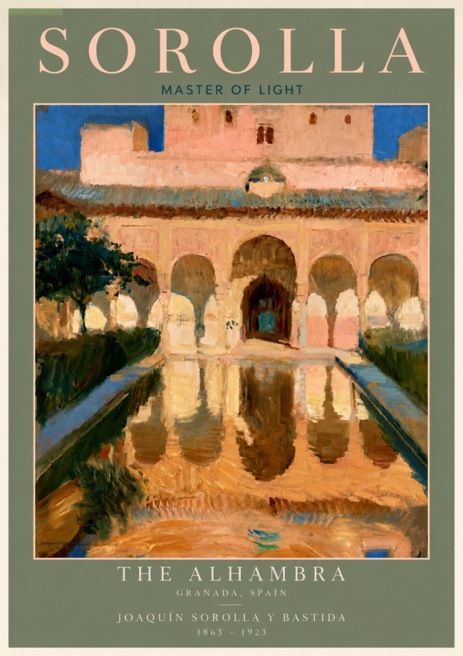 Sorolla The Alhambra No4 - Plakát