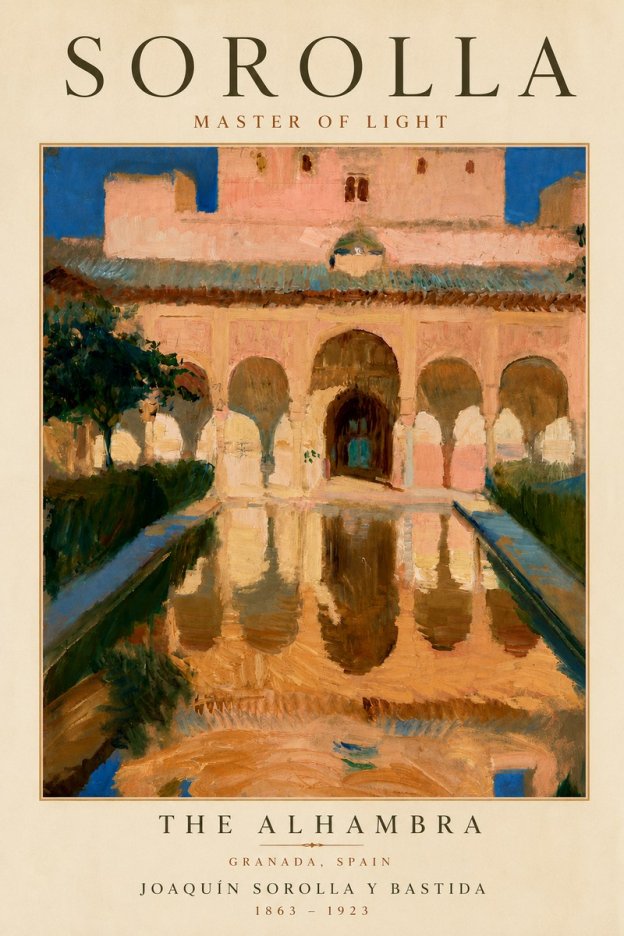 Sorolla The Alhambra No5 - Plakát