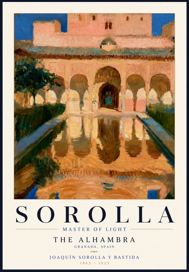 Sorolla The Alhambra No6 - Plakát