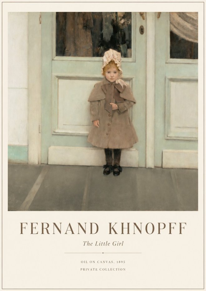 Fernand Khnopff The Little Girl No1 - Plakát