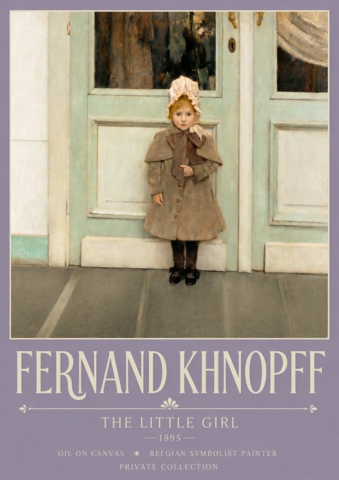 Fernand Khnopff The Little Girl No3 - Plakát