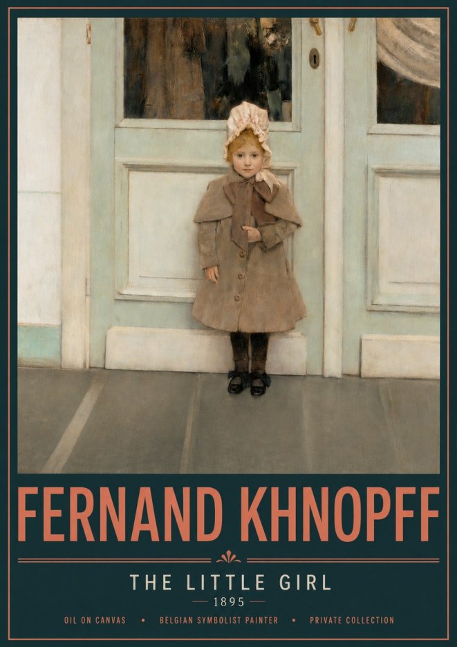 Fernand Khnopff The Little Girl No4 - Plakát