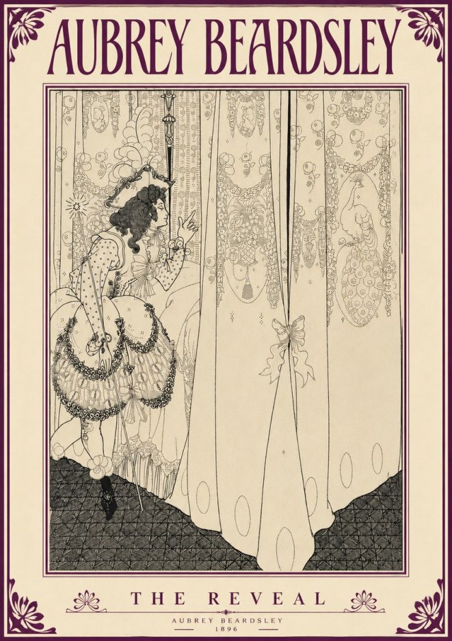 Aubrey Beardsley The Reveal No5 - Plakát