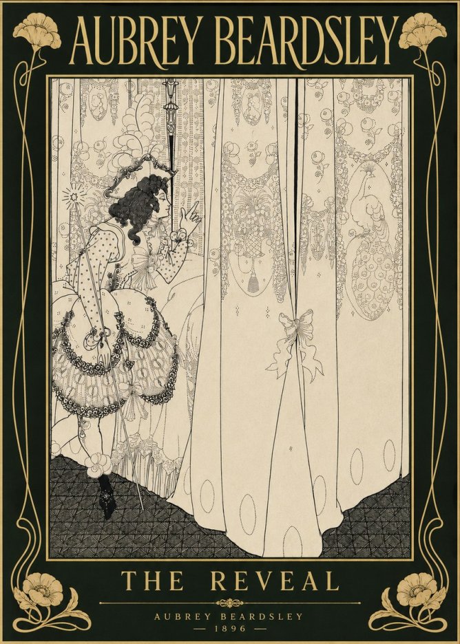 Aubrey Beardsley The Reveal No6 - Plakát