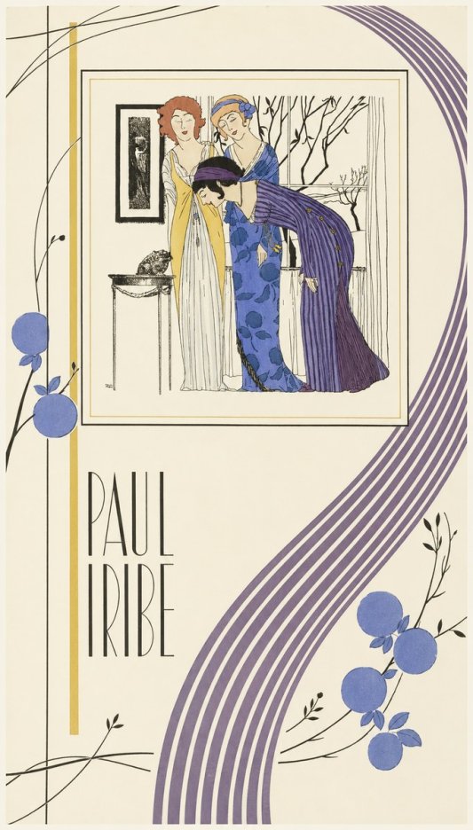 Paul Iribe Three Women and a Frog No6 - Plakát