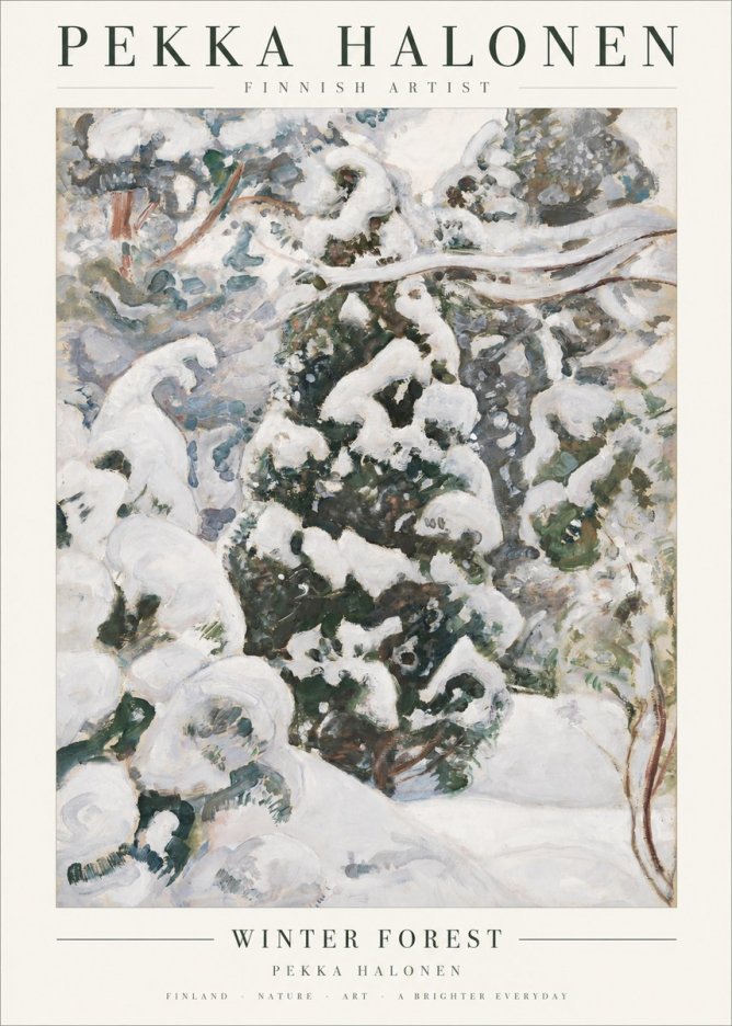Pekka Halonen Winter Forest I No1 - Plakát
