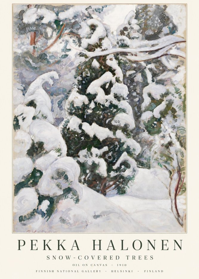 Pekka Halonen Winter Forest I No3 - Plakát