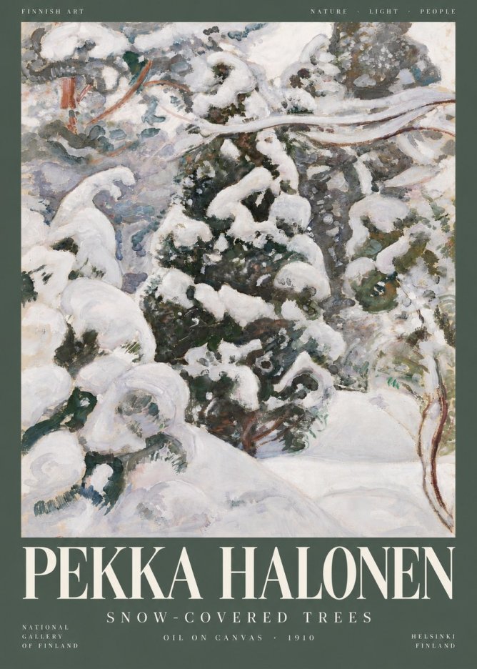 Pekka Halonen Winter Forest I No5 - Plakát