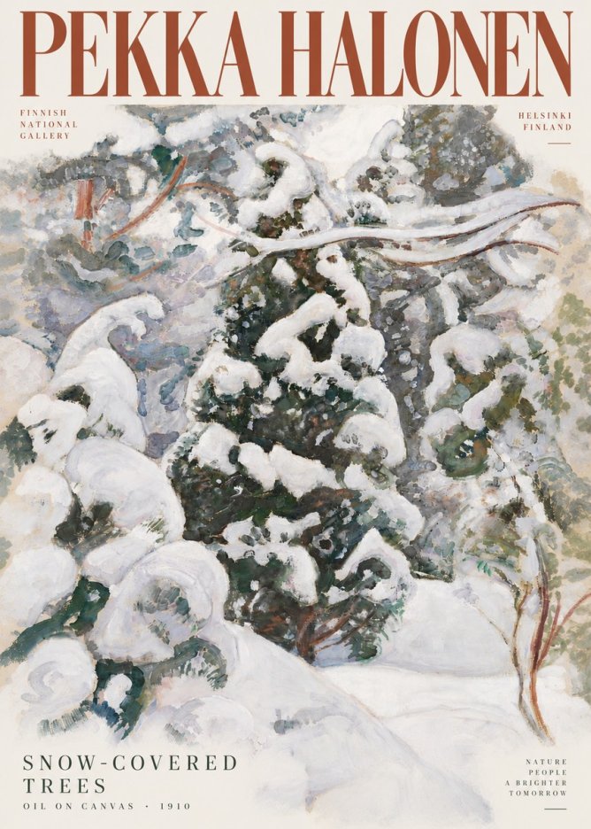 Pekka Halonen Winter Forest I No6 - Plakát