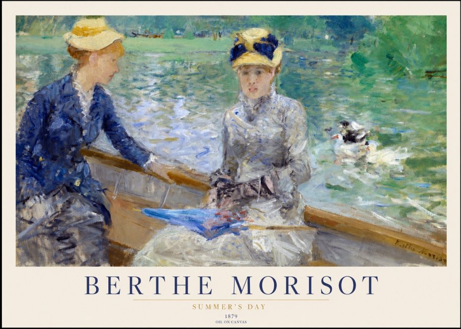 Berthe Morisot Summer's Day No1 - Plakát