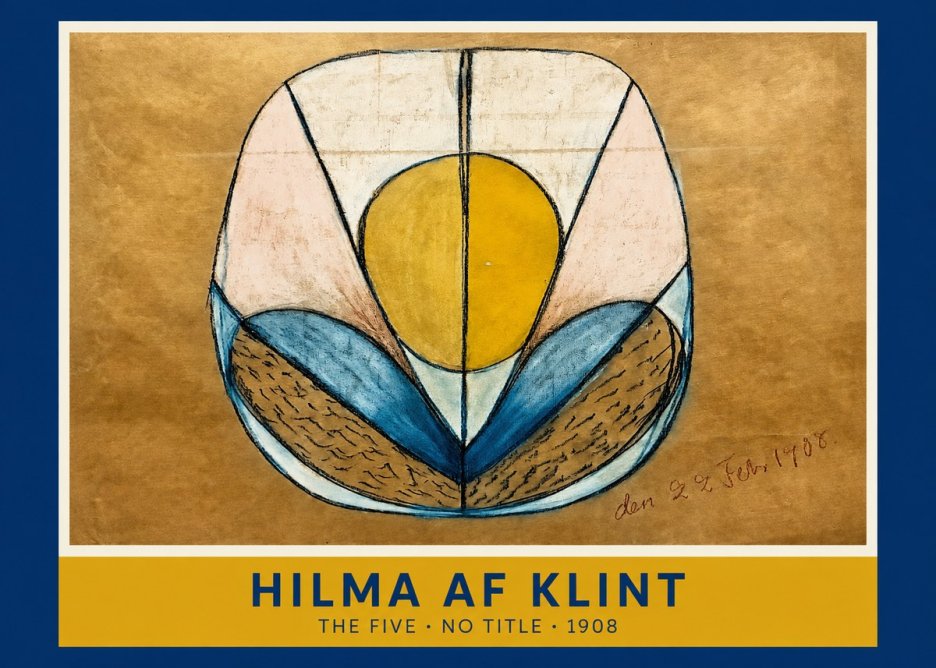 Hilma af Klint The Five - No Title No1 - Plakát