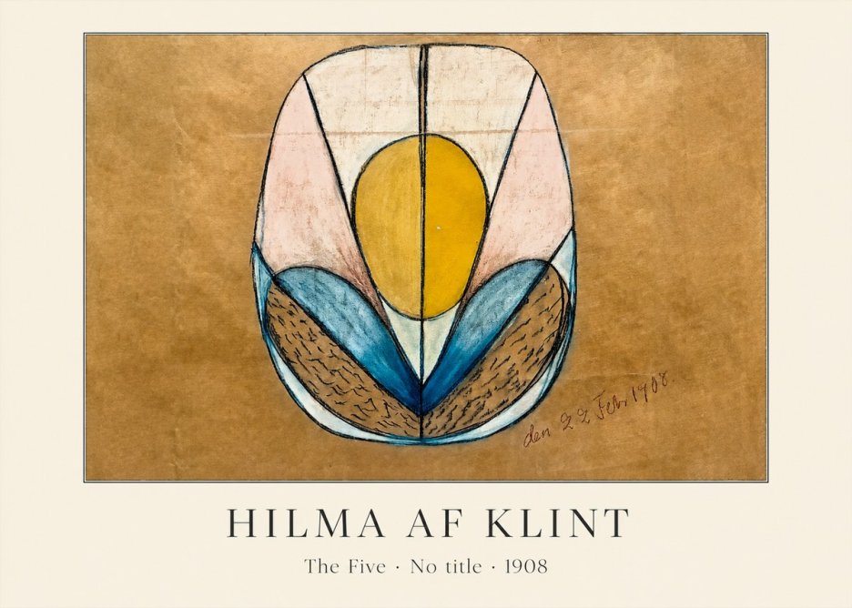 Hilma af Klint The Five - No Title No3 - Plakát