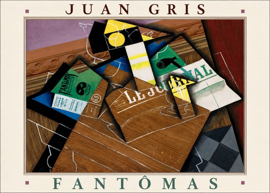 Juan Gris Fantômas I No4 - Plakát