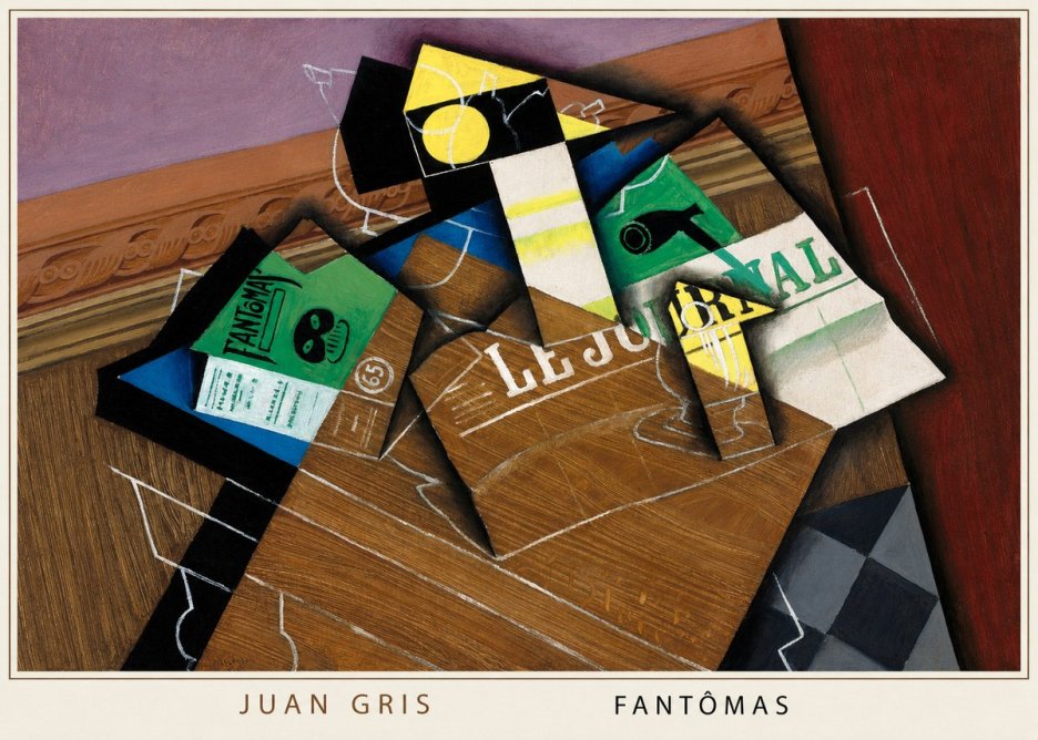 Juan Gris Fantômas I No6 - Plakát