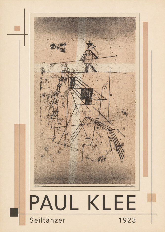 Paul Klee Seiltänzer II No1 - Plakát