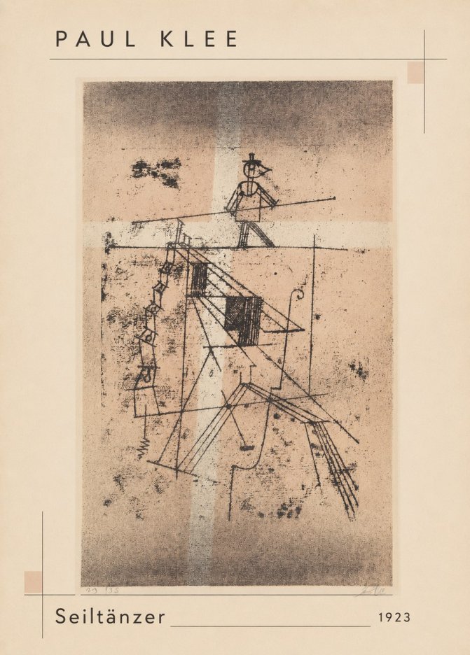 Paul Klee Seiltänzer II No3 - Plakát