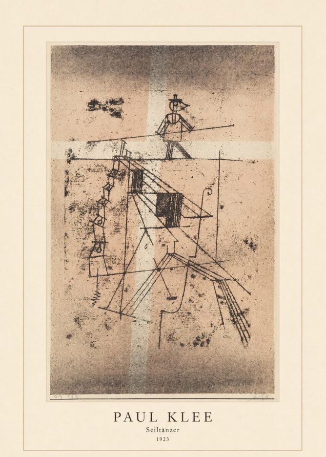 Paul Klee Seiltänzer II No4 - Plakát