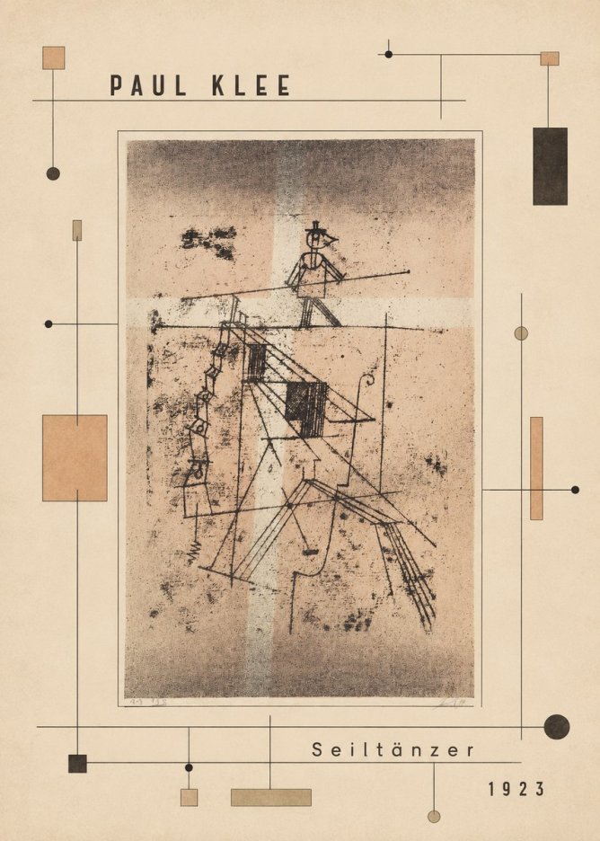 Paul Klee Seiltänzer II No5 - Plakát