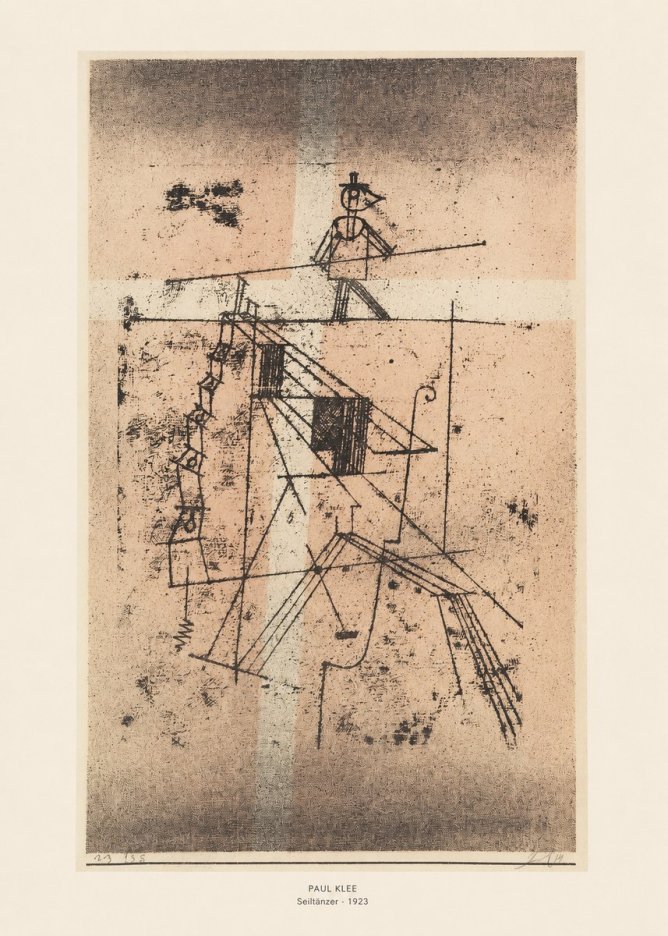 Paul Klee Seiltänzer II No6 - Plakát