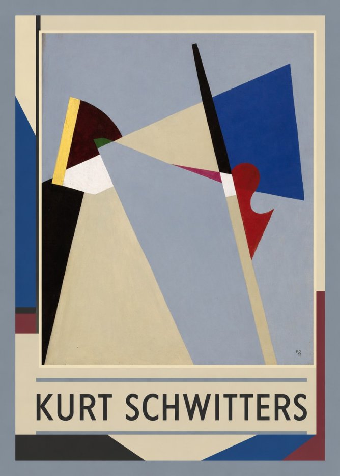 Kurt Schwitters Abstract Composition No1 - Plakát