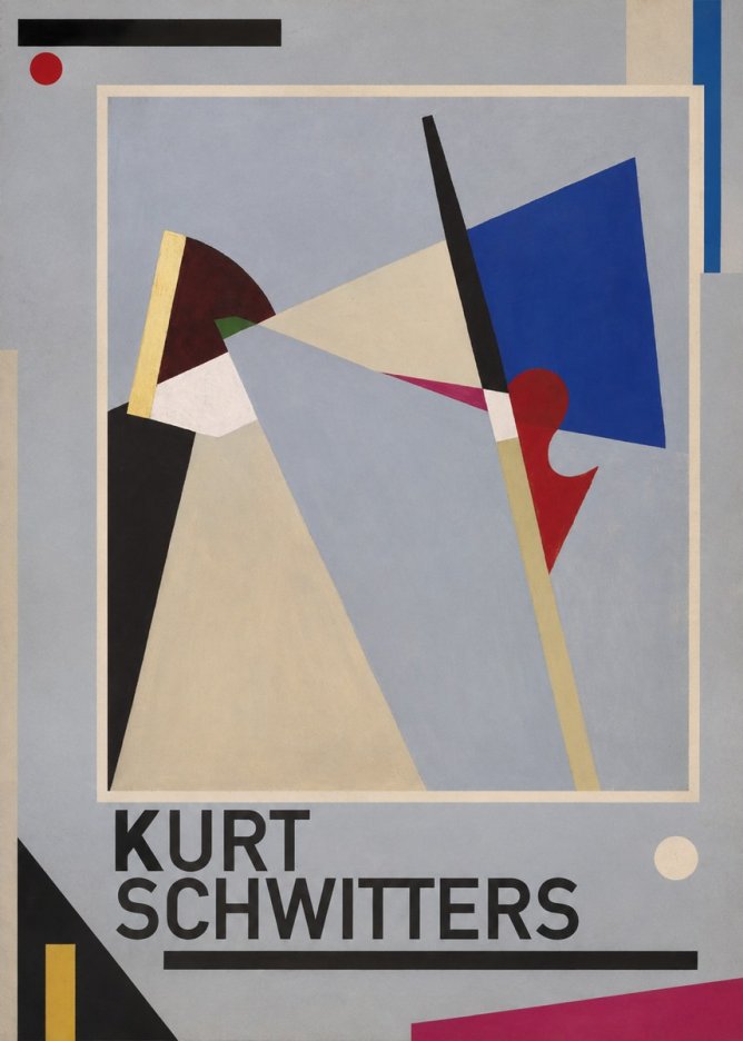 Kurt Schwitters Abstract Composition No3 - Plakát