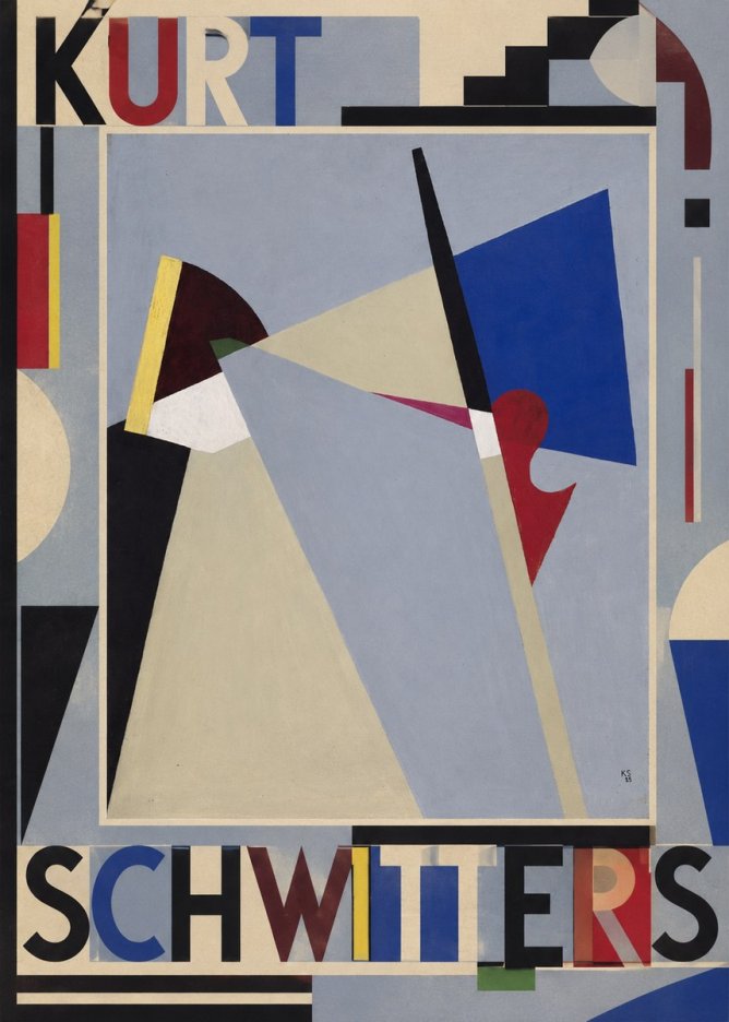 Kurt Schwitters Abstract Composition No5 - Plakát