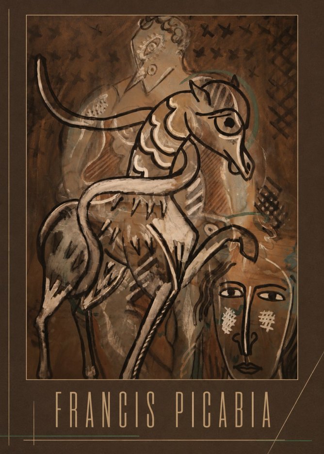 Francis Picabia Stylized Figures and Horse No2 - Plakát