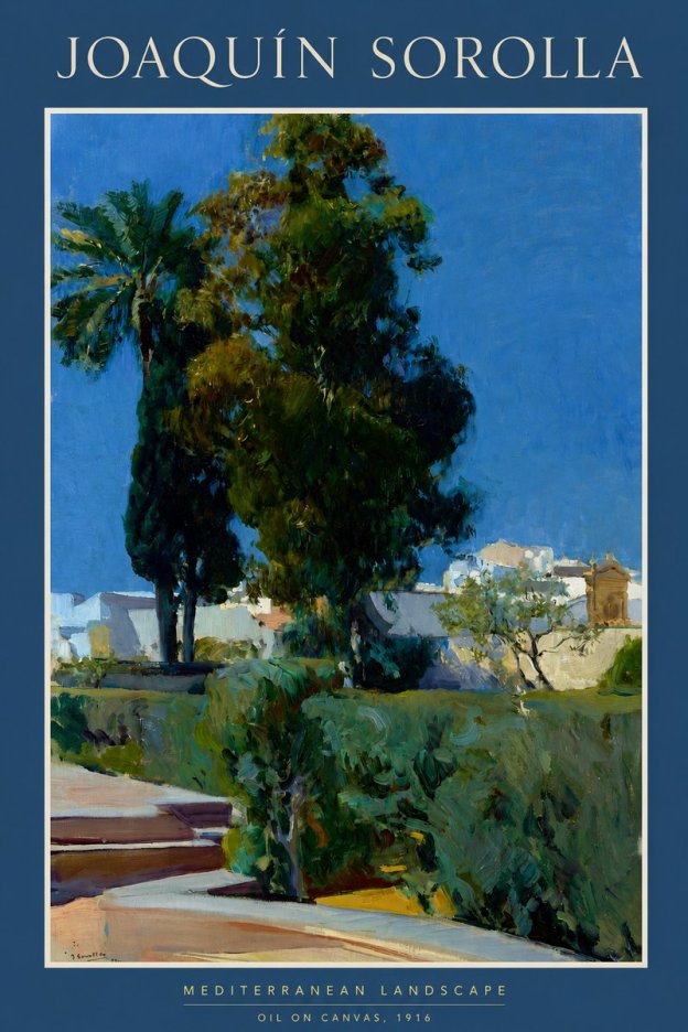Sorolla Mediterranean Landscape No2 - Plakát
