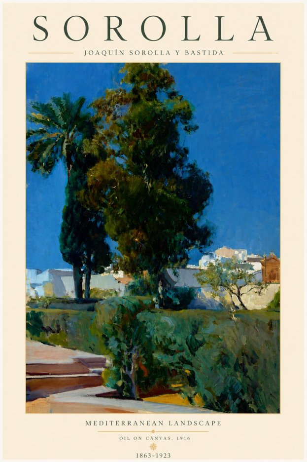 Sorolla Mediterranean Landscape No3 - Plakát