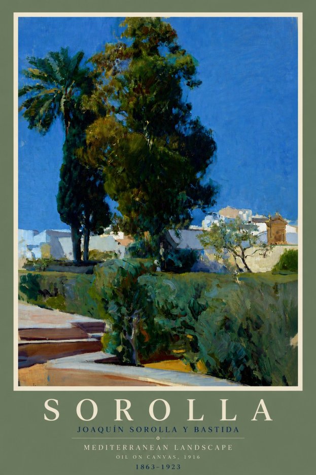 Sorolla Mediterranean Landscape No5 - Plakát