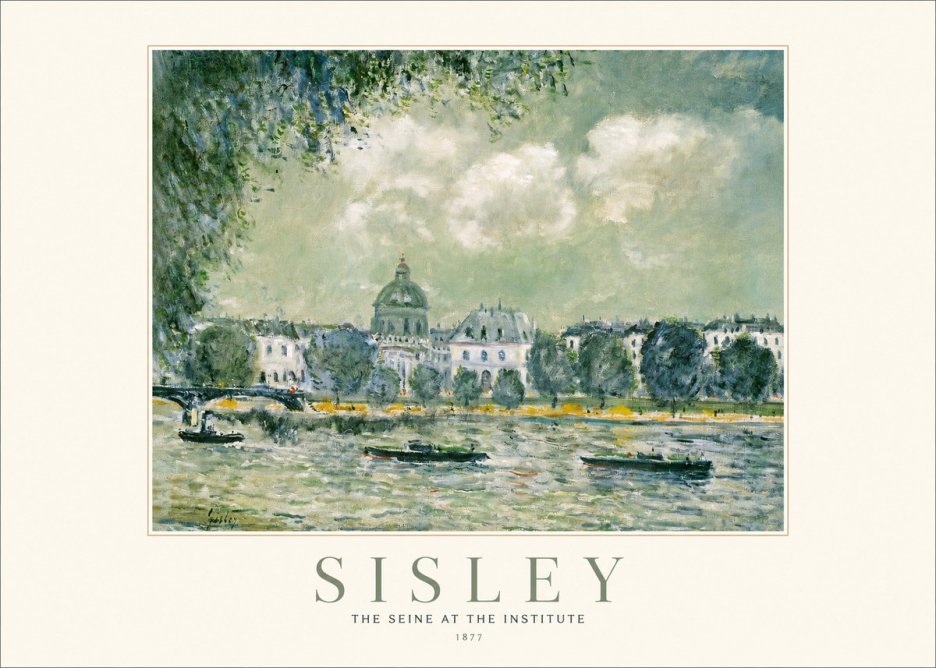 Sisley The Seine at the Institute No1 - Plakát