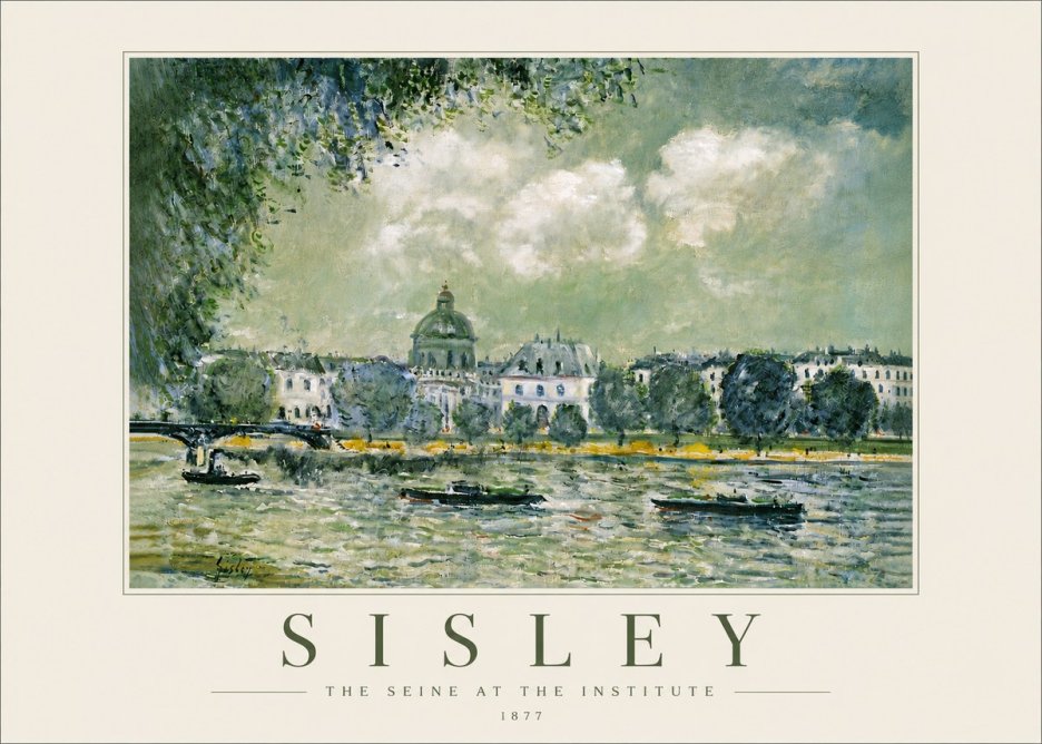 Sisley The Seine at the Institute No4 - Plakát