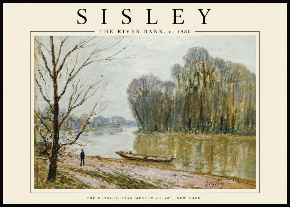 Sisley The River Bank II No5 - Plakát