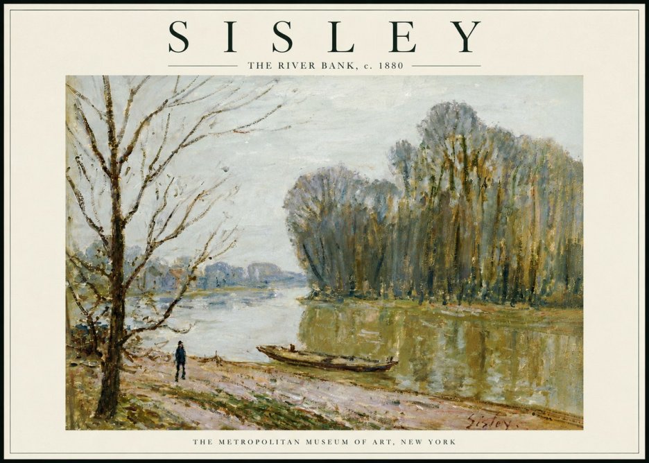 Sisley The River Bank II No6 - Plakát