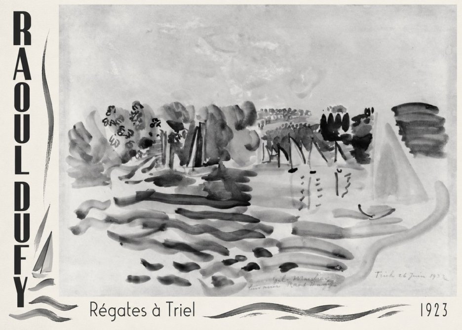 Raoul Dufy Régates À Triel No2 - Plakát