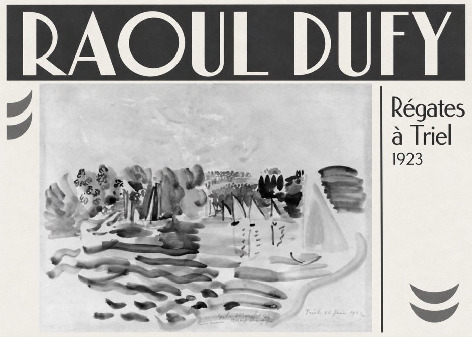 Raoul Dufy Régates À Triel No3 - Plakát